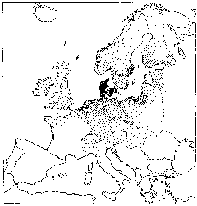 Milk recorded cows in Europe in 1935